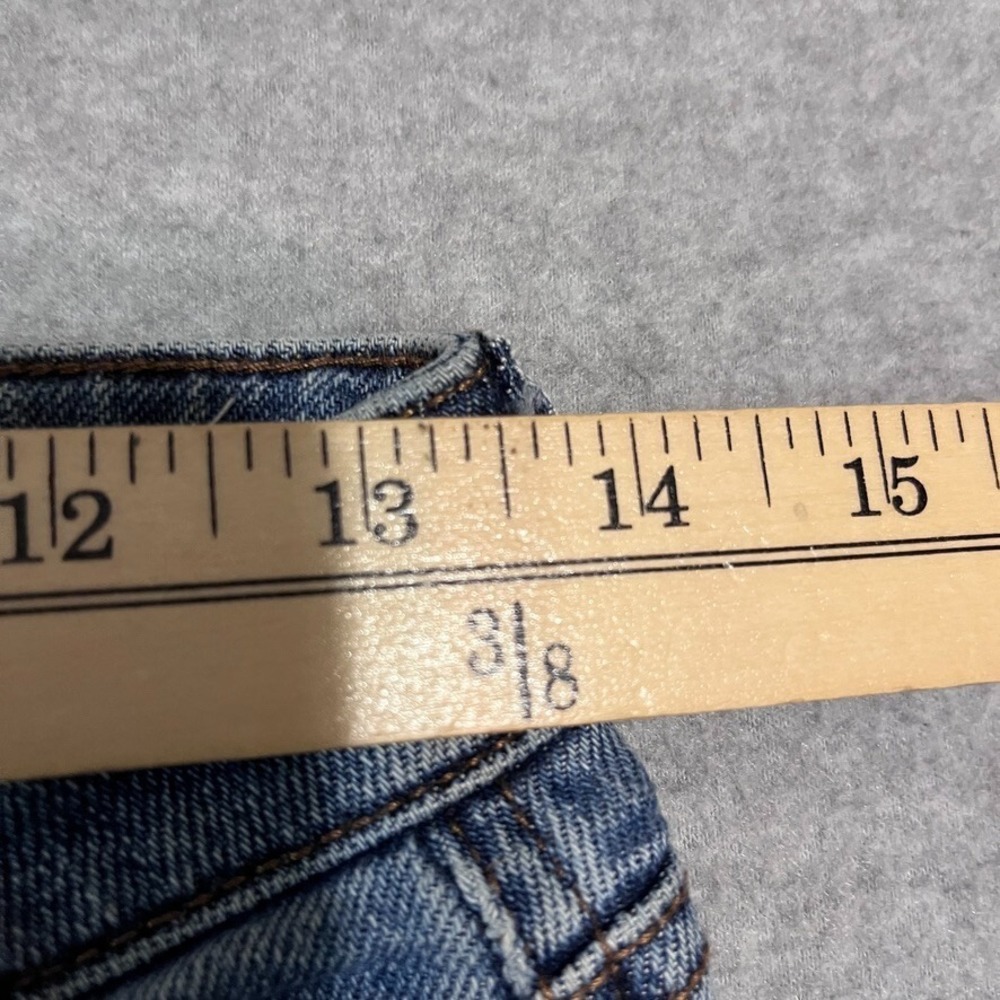 American Eagle Jeans Womens‎ 2 Blue Mom Chewed Hem Mid Rise Stretch Denim - Picture 4 of 14